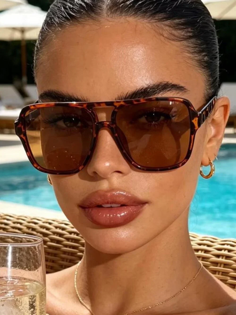 Retro Double-Bridge  Sunglasses